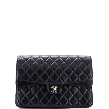 Chanel Cc Double Flap Clutch Quilted