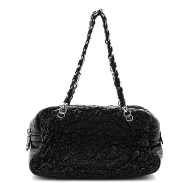 Chanel Lambskin Astrakhan Bowler Black