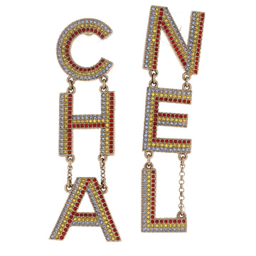 Chanel Cha-Nel Drop Earrings Metal With
