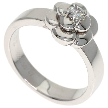 Chanel Camellia Ring 18K White Gold And