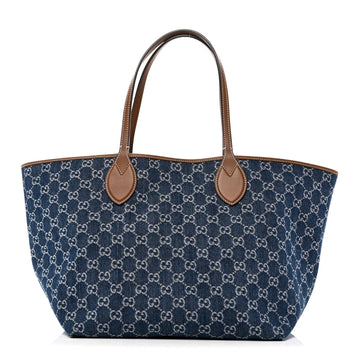 Gucci New Denim Gg Calfskin Large