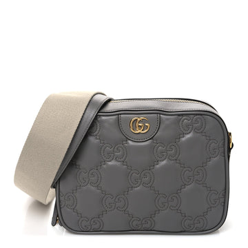 Gucci Calfskin Gg Matelasse Shoulder Bag