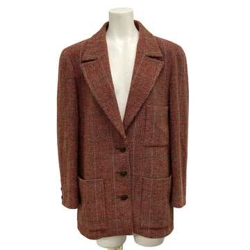 Chanel Red Dark Brown Multi Outer