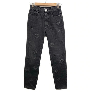 Chanel Black Cotton Polyurethane Women's