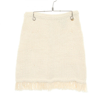 Chanel Coco Mark Owl Button Fringe Knit