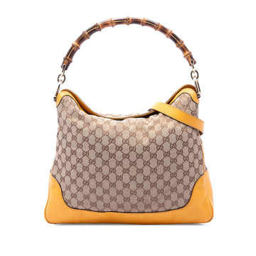 Gucci Gg Canvas Bamboo Diana Satchel