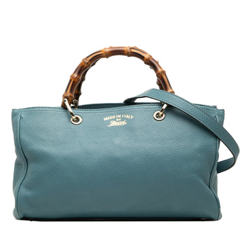 Gucci Medium Calfskin Bamboo Shopper