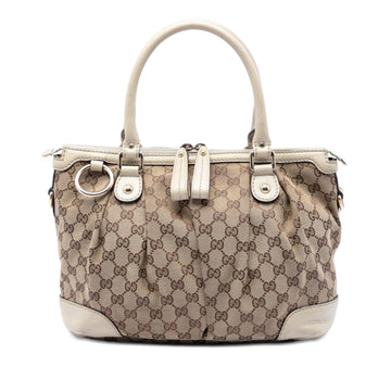 Gucci Gg Canvas Sukey Satchel Pre-Loved