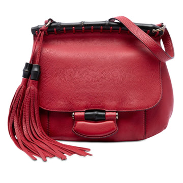 Gucci Medium Leather Bamboo Nouveau