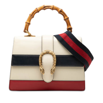 Gucci Medium Leather Bamboo Dionysus Web