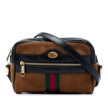 Gucci Mini Suede Web Ophidia Crossbody