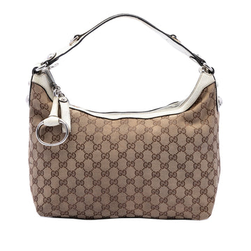 Gucci Gg Canvas Icon Bit Satchel Pre-