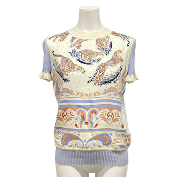Hermes Cream Light Blue Multi Outer