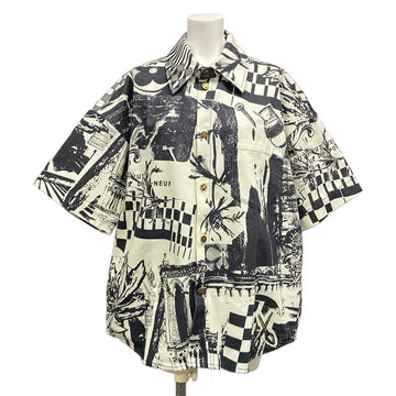 Louis Vuitton Short-Sleeve Denim Shirt