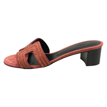 Hermes Oasis Pink Chevre Velour Women's