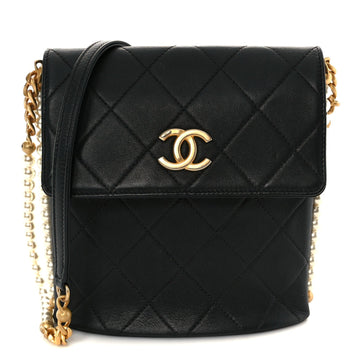 Chanel Calfskin Quilted Pearl Small