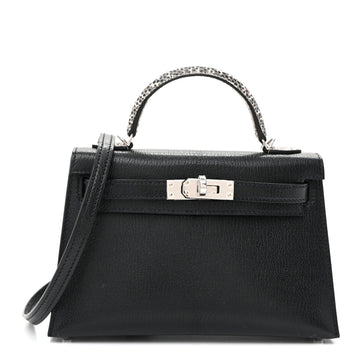 Hermes Chevre Chamkila Lizard Mini Kelly