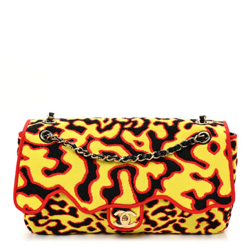 Chanel Mixed Fibers Magma Maxi Flap