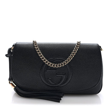 Gucci Pebbled Calfskin Medium Soho Flap