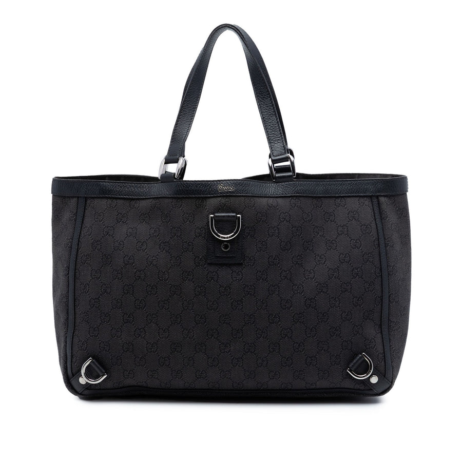 Gucci Gg Denim Abbey D Ring Tote Pre-