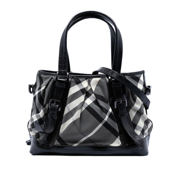 Burberry Beat Check Nylon And Patent