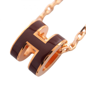 Hermes Mini Pop H Necklace Pendant Gold