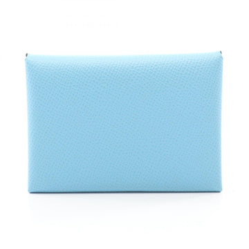 Hermes Calvi Duo Coin Purse Case Epsom