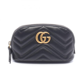 Gucci Gg Marmont Quilting Pouch Leather