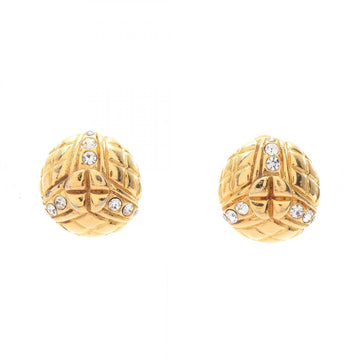 Chanel Matelasse Circle Round Earrings