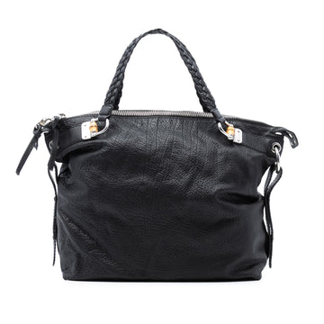 Gucci Large Leather Bamboo Bar Tote Pre-