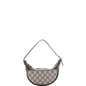 Gucci Ophidia Half Moon Bag Gg Coated
