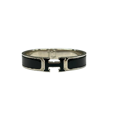 Hermes Clic H Silver Black Hardware