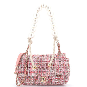 Chanel Pearl Handle Flap Bag Quilted