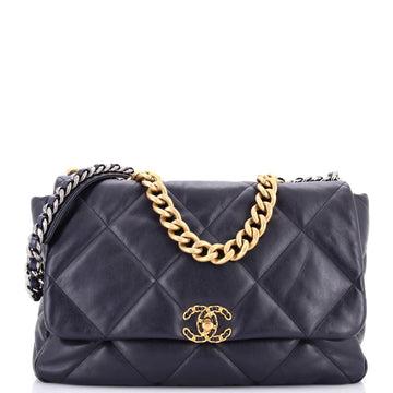 Chanel 19 Flap Bag Quilted Leather Maxi