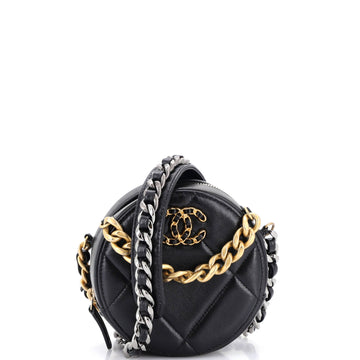 Chanel 19 Round Clutch With Chain