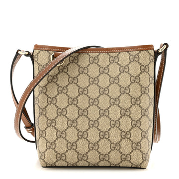 Gucci Gg Supreme Emblem Nano Bucket Bag