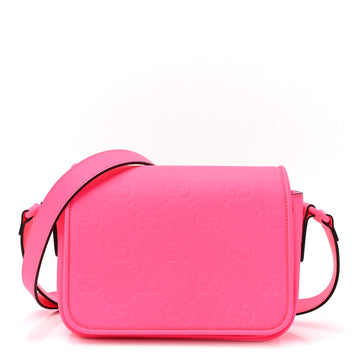 Gucci Calfskin Gg Rubber Effect Super