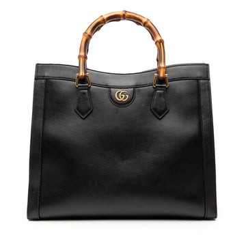 Gucci Large Calfskin Bamboo Diana