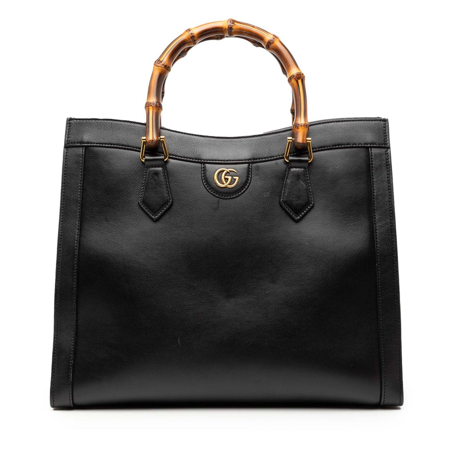 Gucci Large Calfskin Bamboo Diana