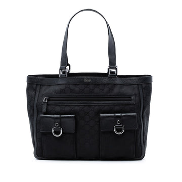 Gucci Gg Nylon Abbey D Ring Pocket Tote