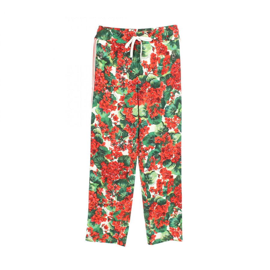 Dolce & Gabbana Floral Side Stripe Pants