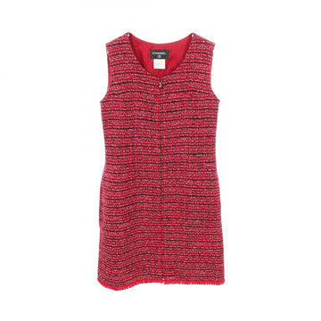 Chanel Coco Mark Tweed Sleeveless Dress