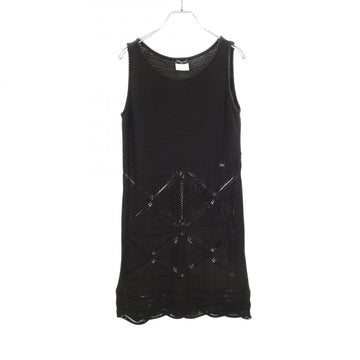 Chanel Sleeveless Dress #38 Cotton Black