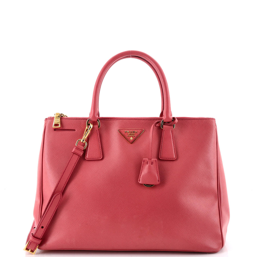 Prada Galleria Double Zip Tote Saffiano