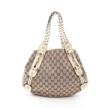 Gucci Gg Canvas Shoulder Bag Leather