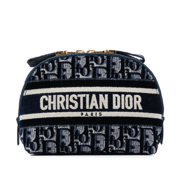 Dior Oblique Embroidered Velvet Cosmetic