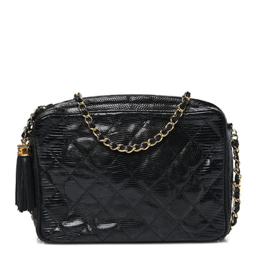 Chanel Lizard Quilted Small Tassel
