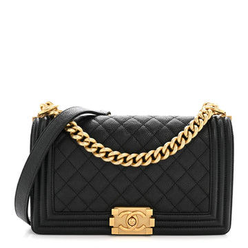 Chanel Caviar Quilted Medium Boy Flap
