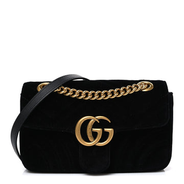 Gucci Velvet Matelasse Mini Gg Marmont