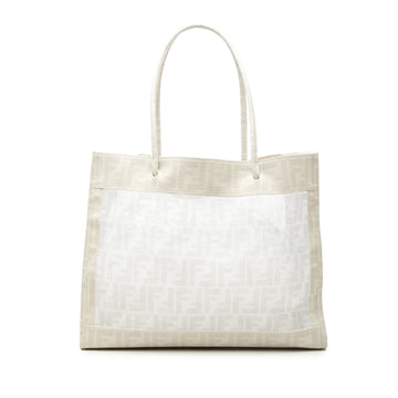 Fendi Coated Canvas Trimmed Zucca Mesh